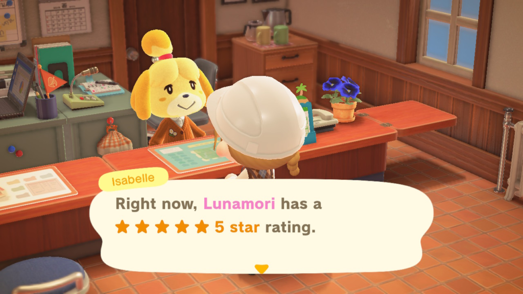 Isabelle finally gave Lunamori 5 stars again!